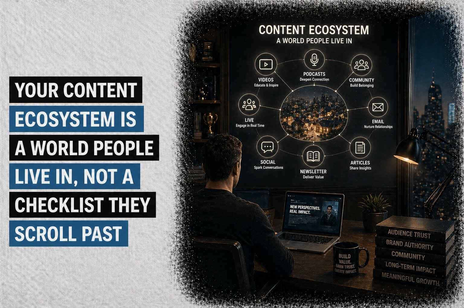 Your Content Ecosystem Is a World People Live In, Not a Checklist They Scroll Past