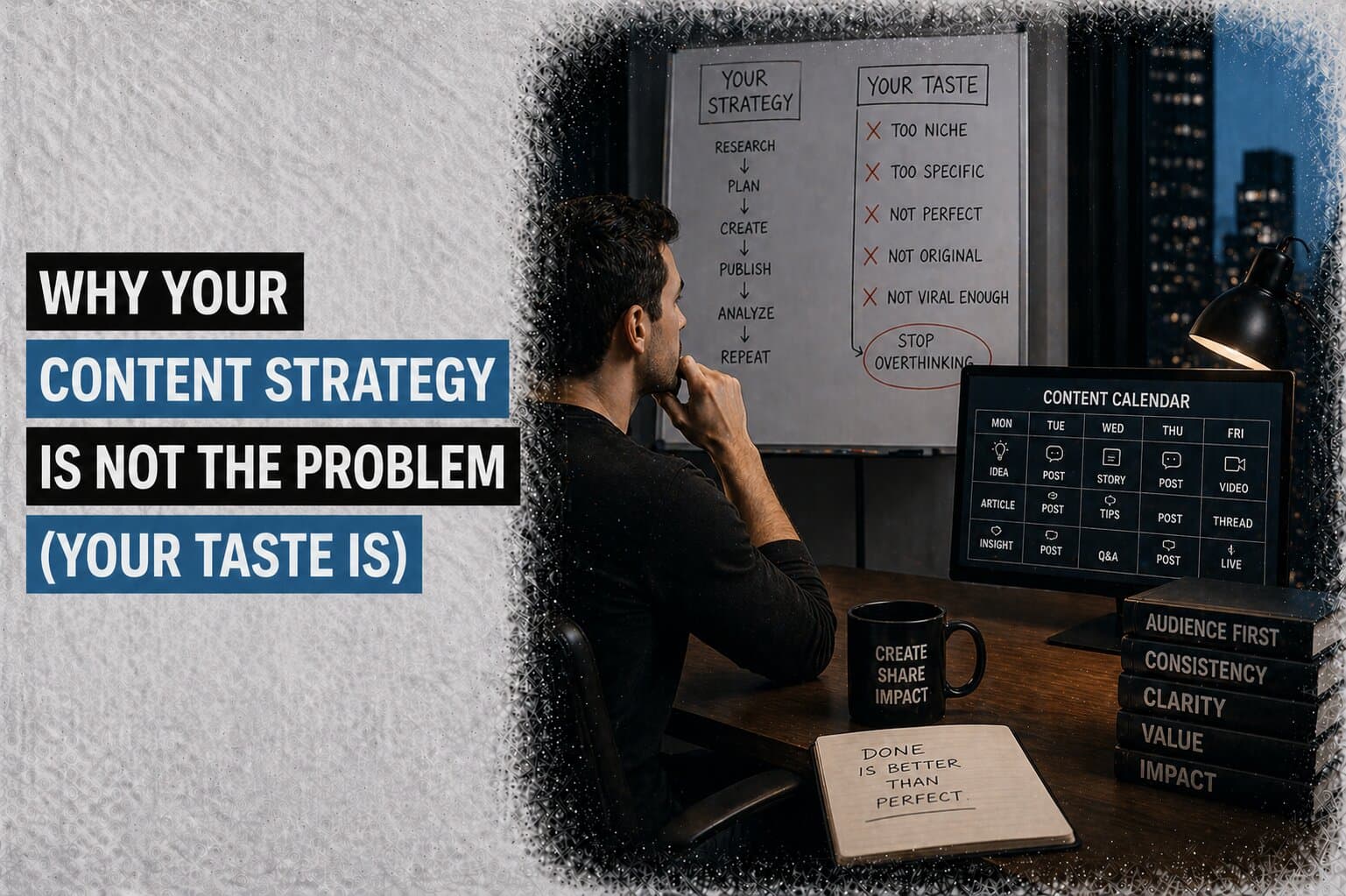 Why Your Content Strategy Is Not the Problem (Your Taste Is)