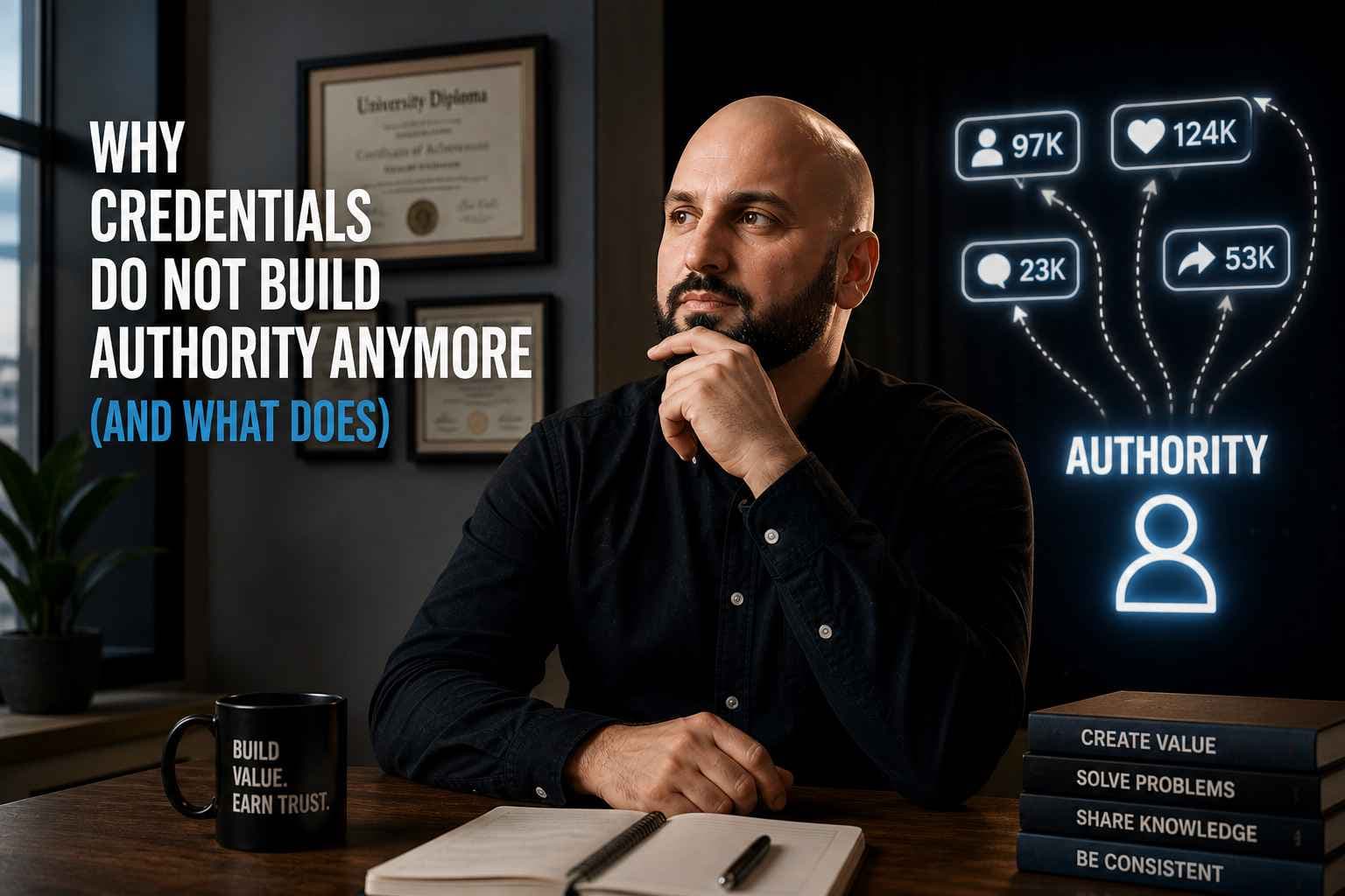 Article image for Why Credentials Do Not Build Authority Anymore (And What Does)