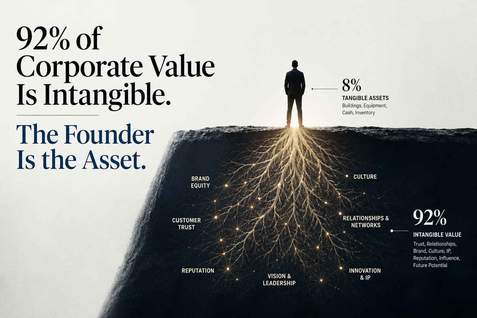 Article image for 92% of Corporate Value Is Intangible. The Founder Is the Asset