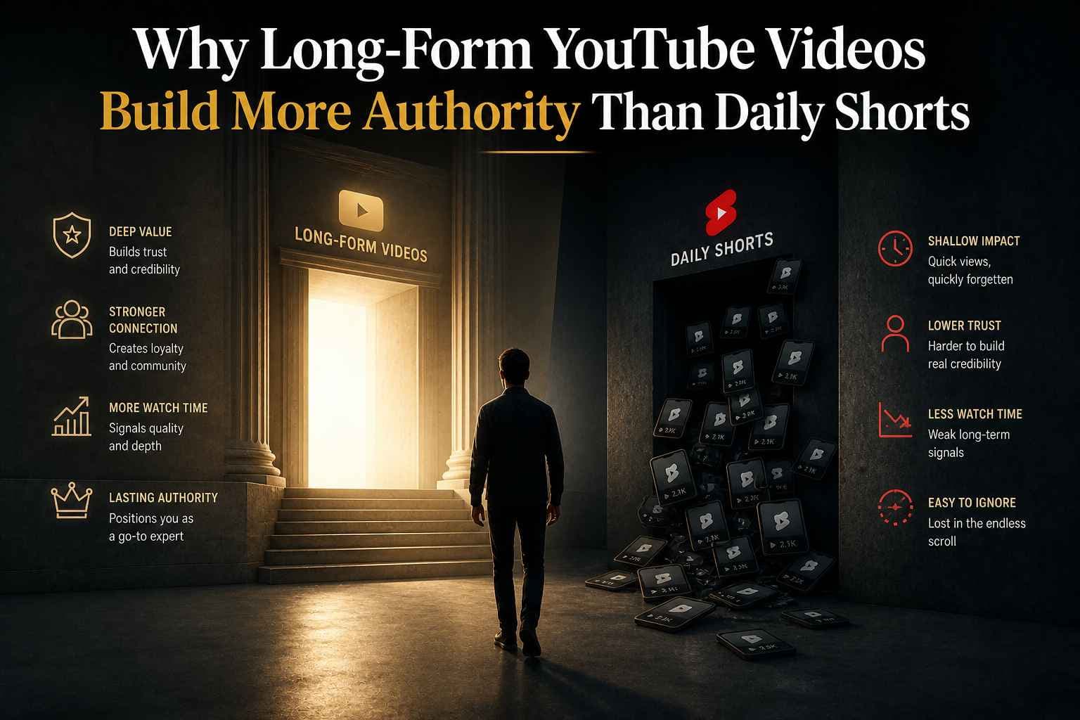 Why Long-Form YouTube Videos Build More Authority Than Daily Shorts