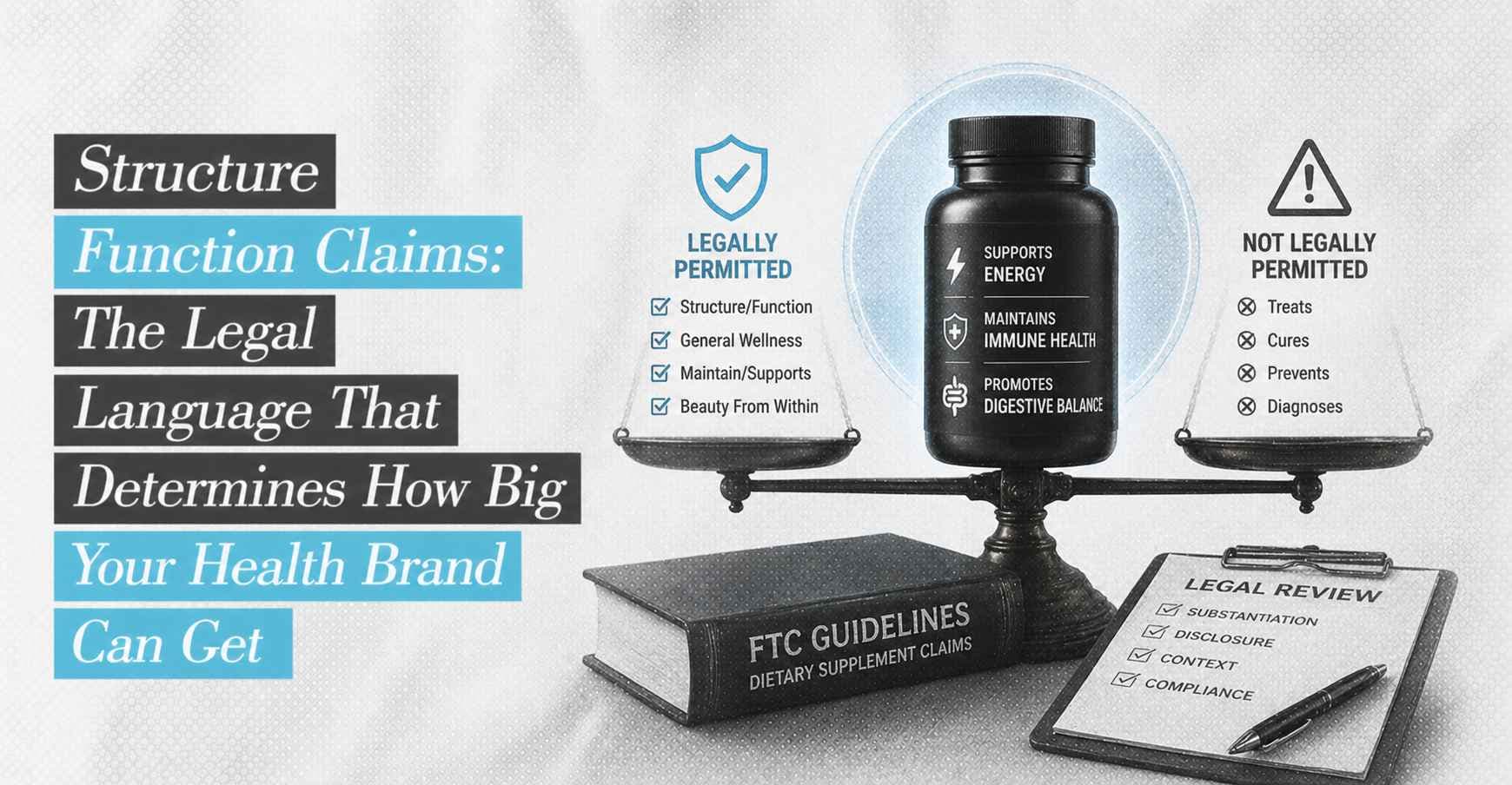 Article image for Structure Function Claims: The Legal Language That Determines How Big Your Health Brand Can Get