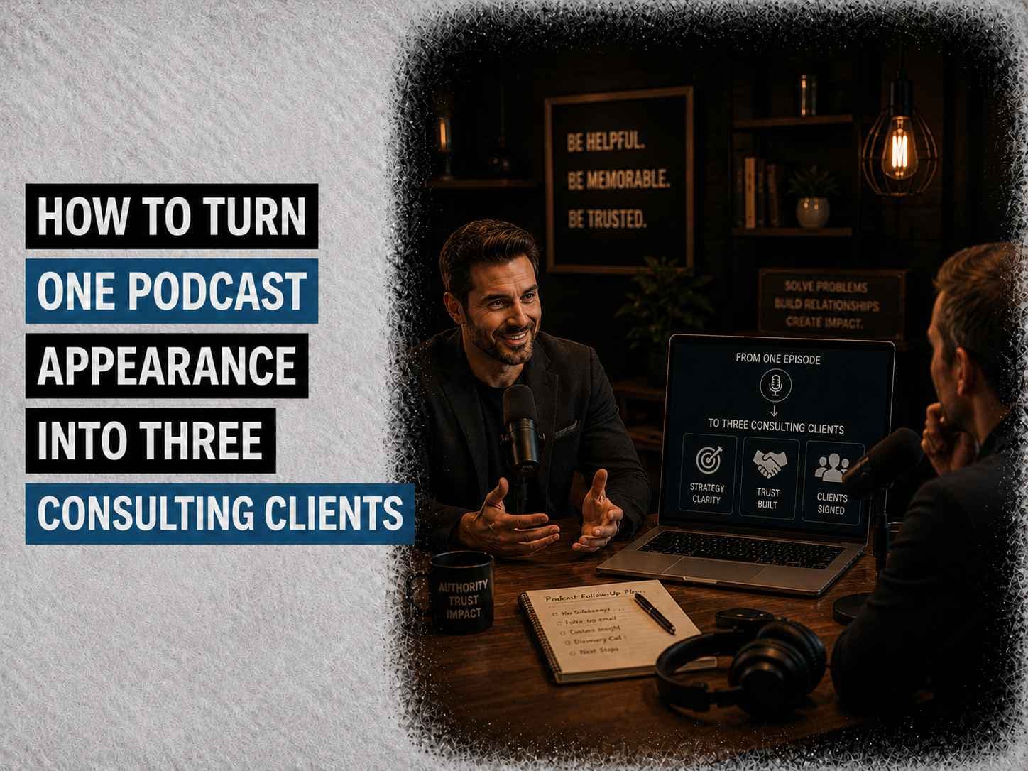 Article image for How to Turn One Podcast Appearance Into Three Consulting Clients