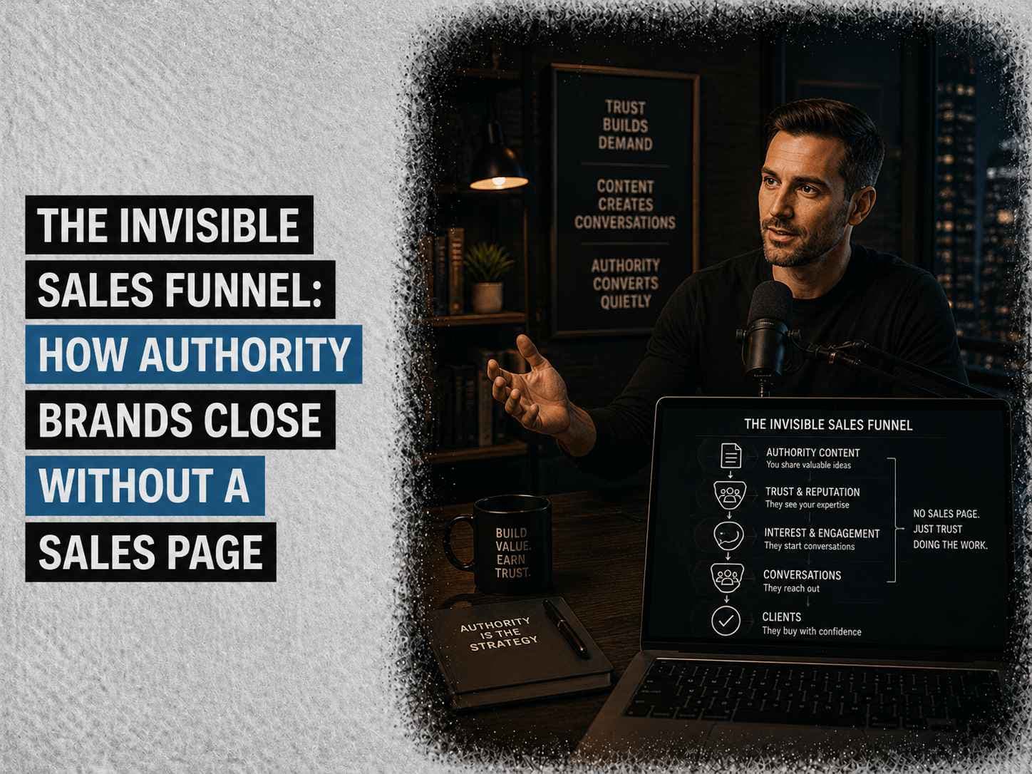 The Invisible Sales Funnel: How Authority Brands Close Without a Sales Page