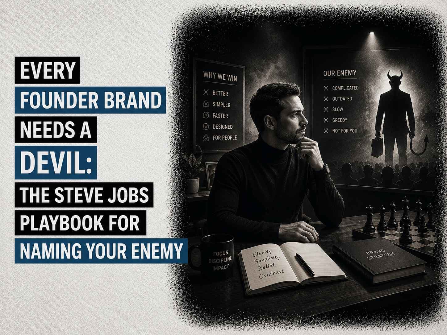 Article image for Every Founder Brand Needs a Devil: The Steve Jobs Playbook for Naming Your Enemy