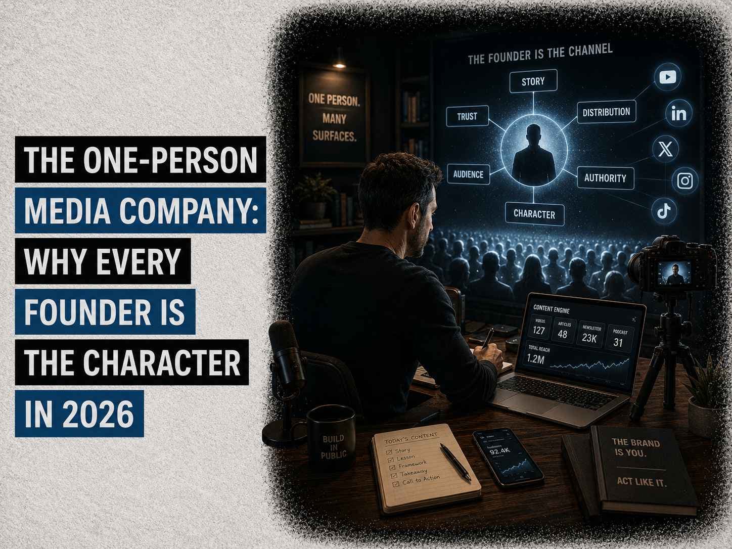 Article image for The One-Person Media Company: Why Every Founder Is the Character in 2026 (And What Walt Disney Knew)