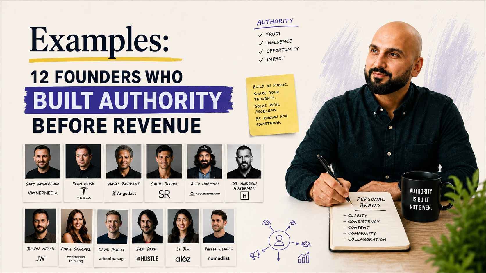 Article image for Personal Brand Examples: 12 Founders Who Built Authority Before Revenue