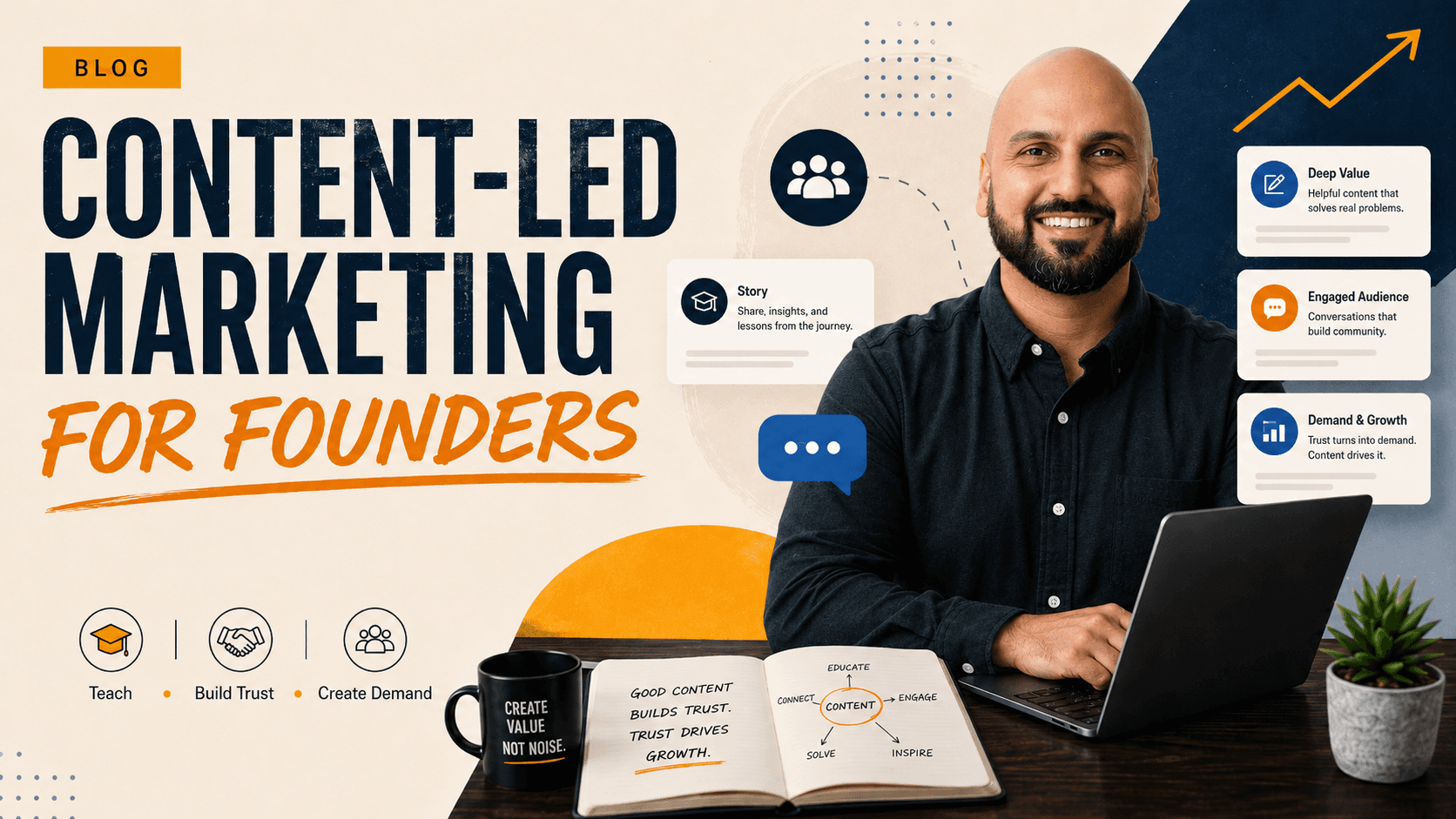 Article image for Content-Led Marketing for Founders: Why the Best Content Sells Without Selling