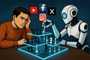 The high-stakes, multi-layered strategy required to compete in social media and SEO against advanced algorithms.